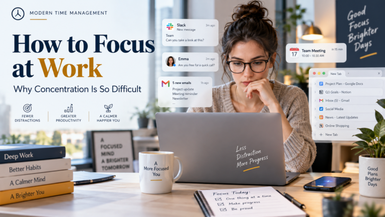 How to Focus at Work: Why Concentration Is So Difficult