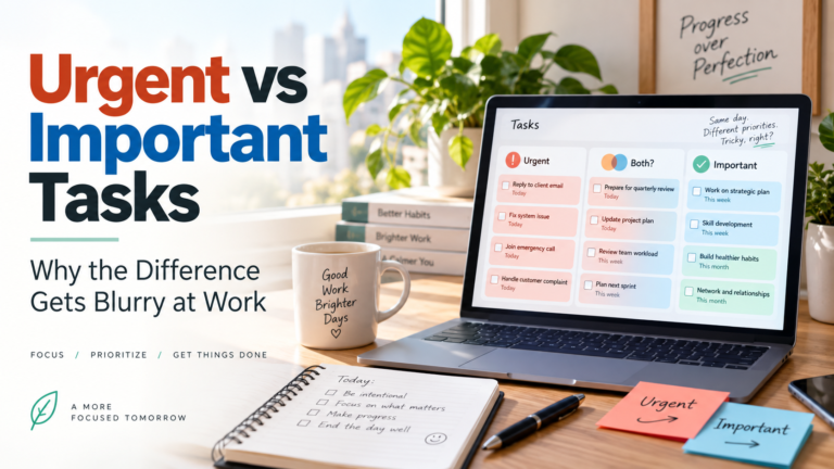 Urgent vs Important Tasks: Why the Difference Gets Blurry at Work