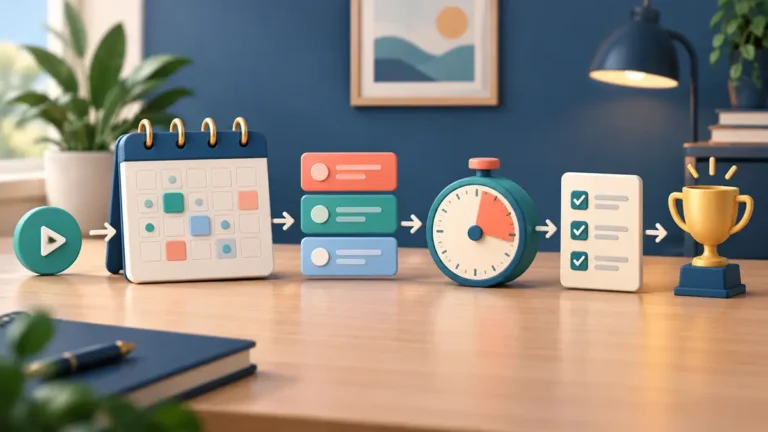 Time management for beginners with a simple daily planning system